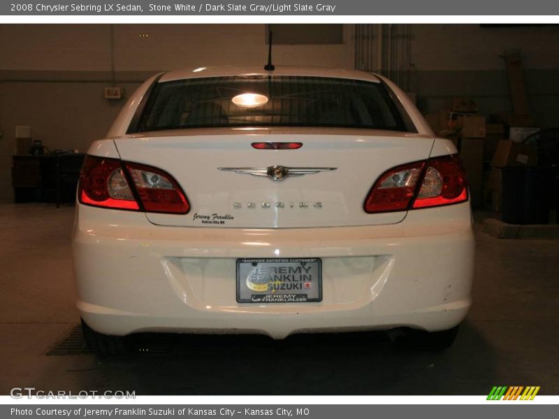 Stone White / Dark Slate Gray/Light Slate Gray 2008 Chrysler Sebring LX Sedan