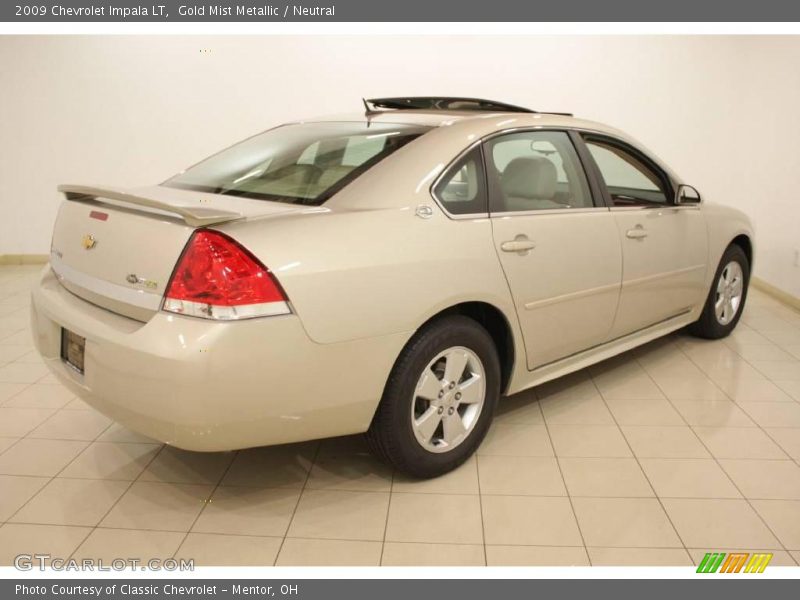 Gold Mist Metallic / Neutral 2009 Chevrolet Impala LT