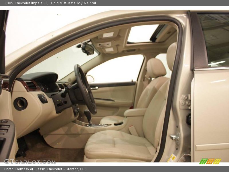 Gold Mist Metallic / Neutral 2009 Chevrolet Impala LT