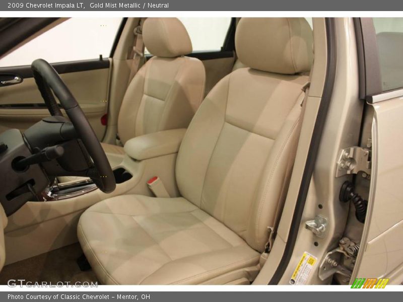Gold Mist Metallic / Neutral 2009 Chevrolet Impala LT