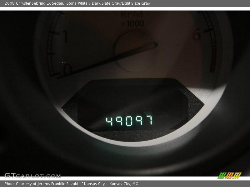 Stone White / Dark Slate Gray/Light Slate Gray 2008 Chrysler Sebring LX Sedan