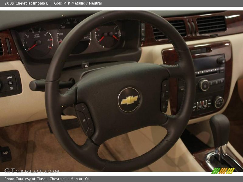 Gold Mist Metallic / Neutral 2009 Chevrolet Impala LT