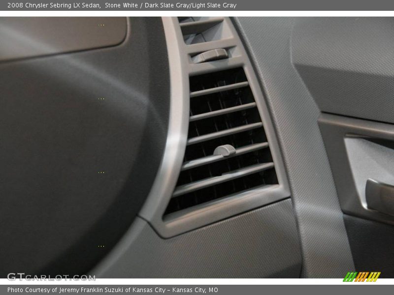 Stone White / Dark Slate Gray/Light Slate Gray 2008 Chrysler Sebring LX Sedan