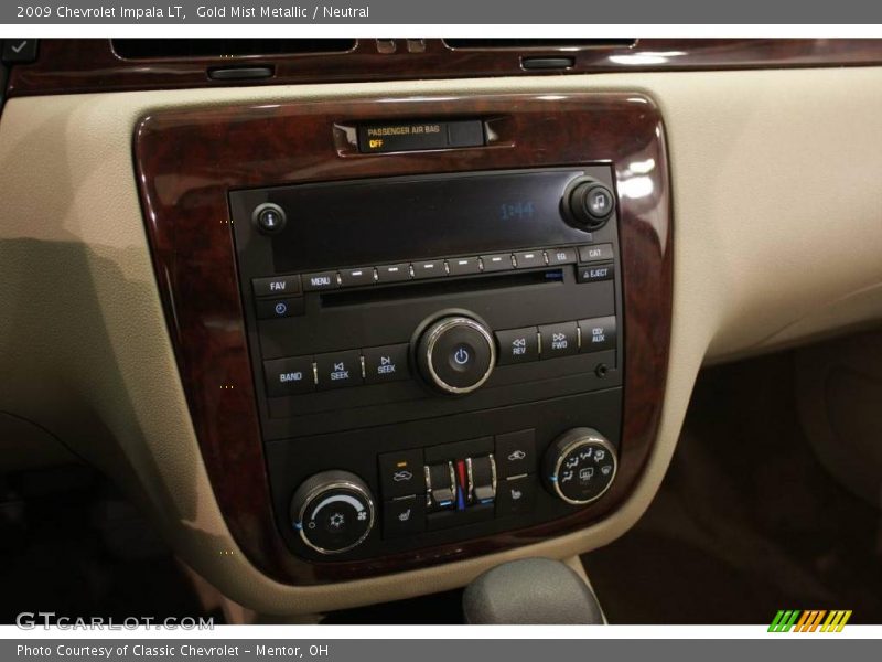 Gold Mist Metallic / Neutral 2009 Chevrolet Impala LT