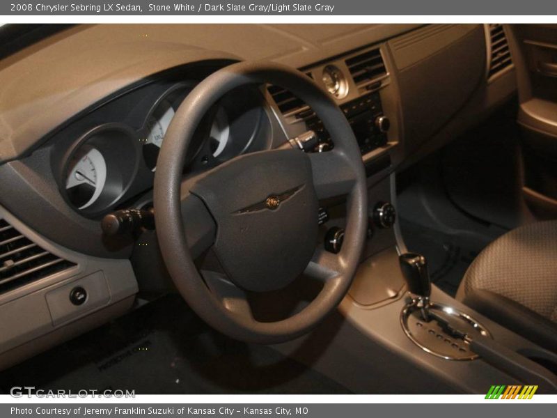 Stone White / Dark Slate Gray/Light Slate Gray 2008 Chrysler Sebring LX Sedan