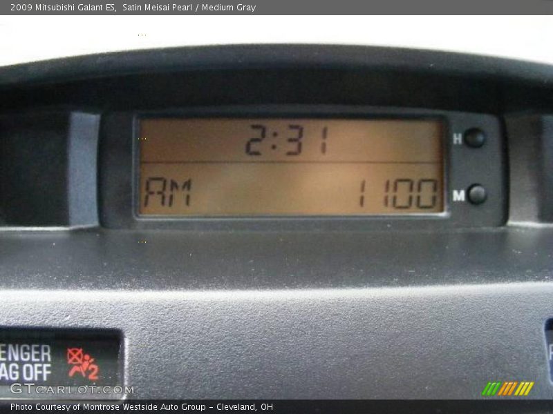 Satin Meisai Pearl / Medium Gray 2009 Mitsubishi Galant ES