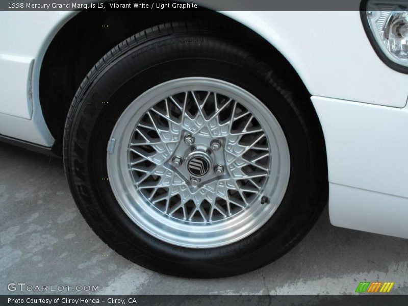 Vibrant White / Light Graphite 1998 Mercury Grand Marquis LS