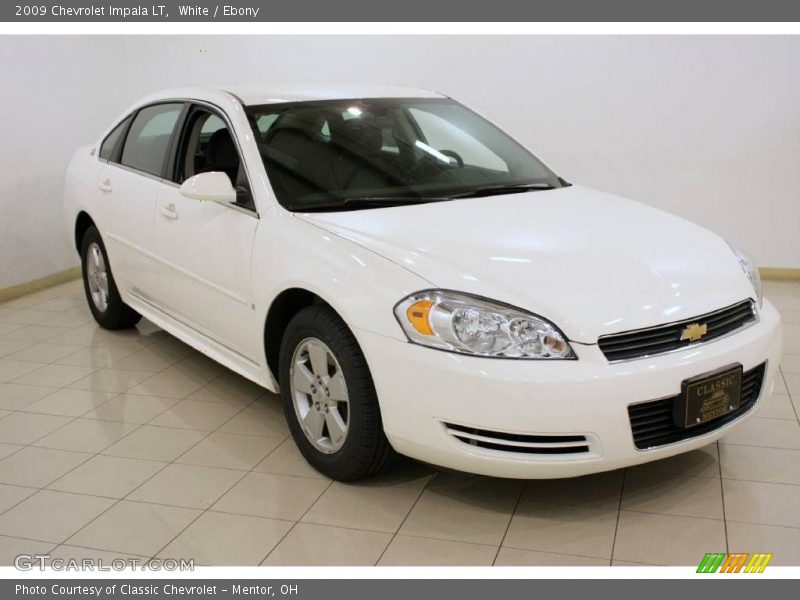 White / Ebony 2009 Chevrolet Impala LT