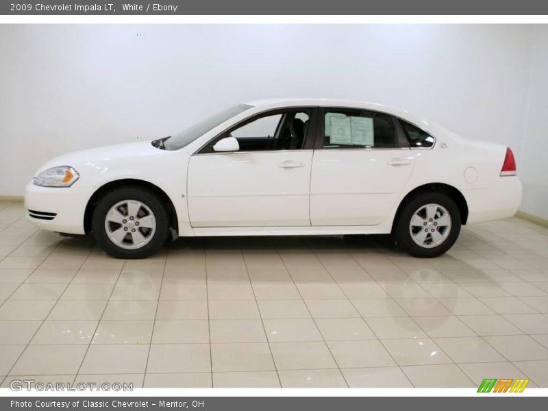 White / Ebony 2009 Chevrolet Impala LT