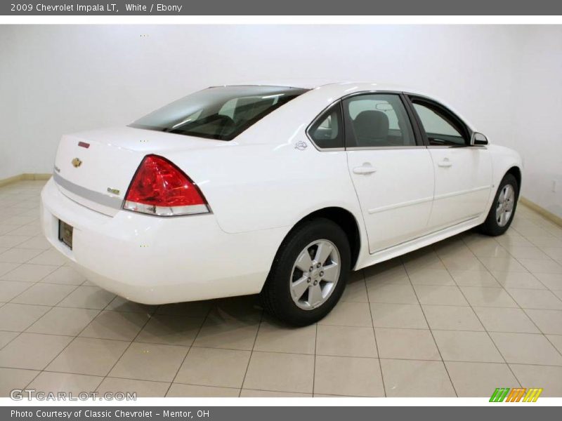 White / Ebony 2009 Chevrolet Impala LT