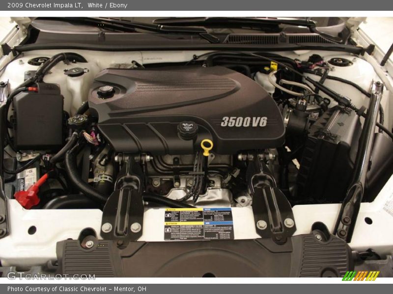 White / Ebony 2009 Chevrolet Impala LT