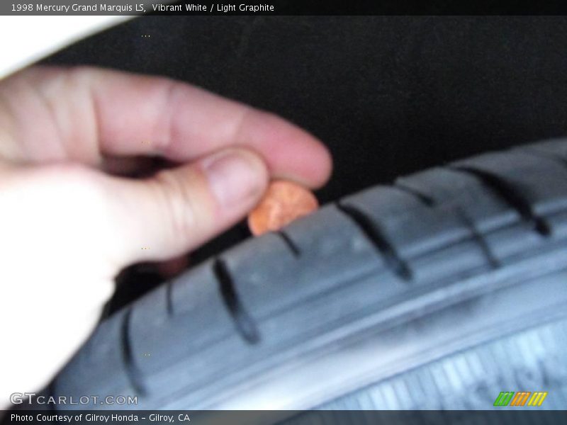 Vibrant White / Light Graphite 1998 Mercury Grand Marquis LS