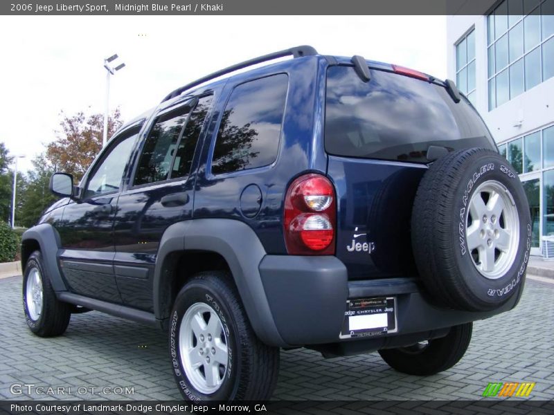 Midnight Blue Pearl / Khaki 2006 Jeep Liberty Sport