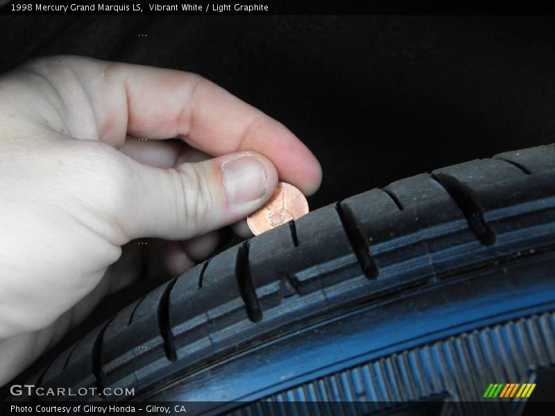 Vibrant White / Light Graphite 1998 Mercury Grand Marquis LS