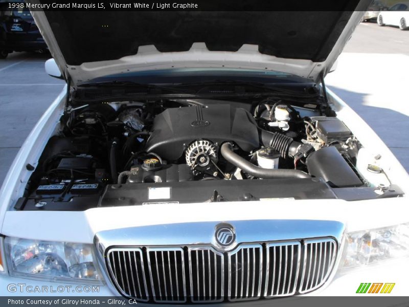 Vibrant White / Light Graphite 1998 Mercury Grand Marquis LS