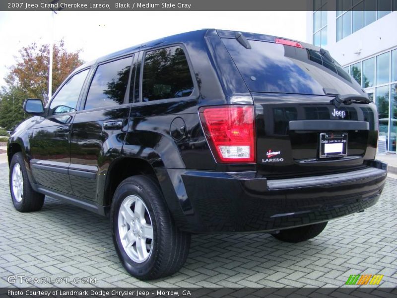 Black / Medium Slate Gray 2007 Jeep Grand Cherokee Laredo