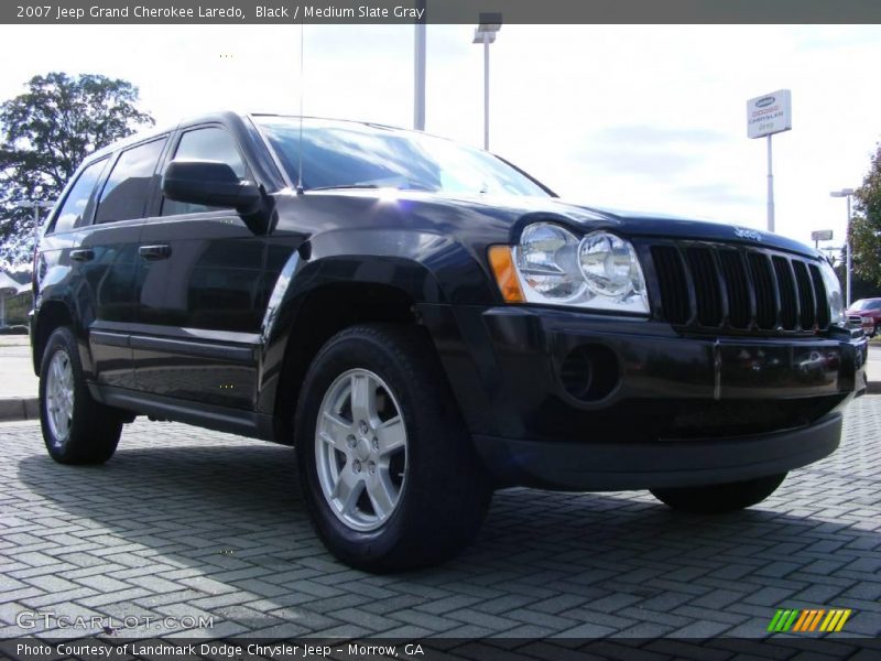 Black / Medium Slate Gray 2007 Jeep Grand Cherokee Laredo