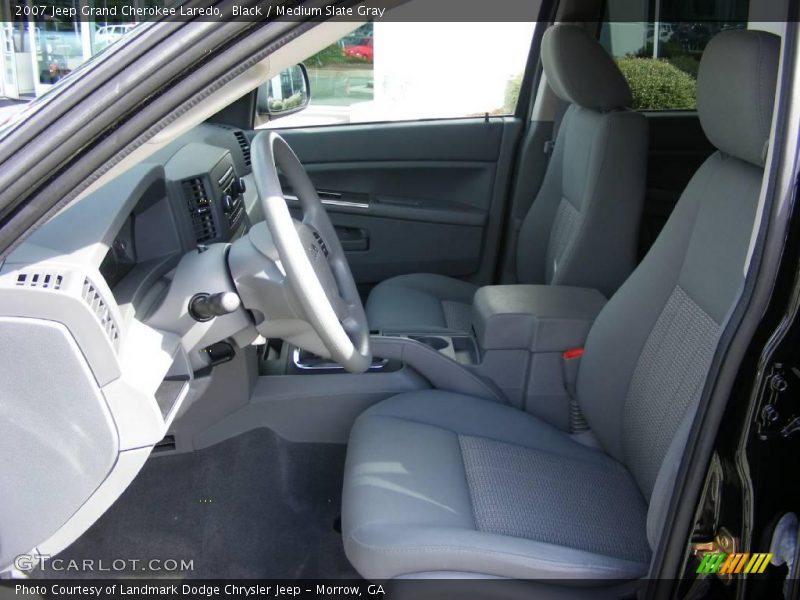 Black / Medium Slate Gray 2007 Jeep Grand Cherokee Laredo