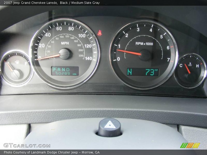 Black / Medium Slate Gray 2007 Jeep Grand Cherokee Laredo