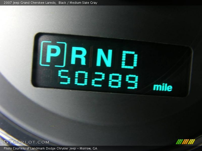 Black / Medium Slate Gray 2007 Jeep Grand Cherokee Laredo