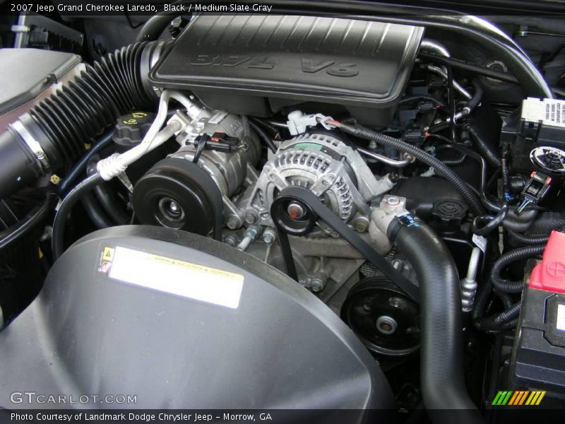 Black / Medium Slate Gray 2007 Jeep Grand Cherokee Laredo
