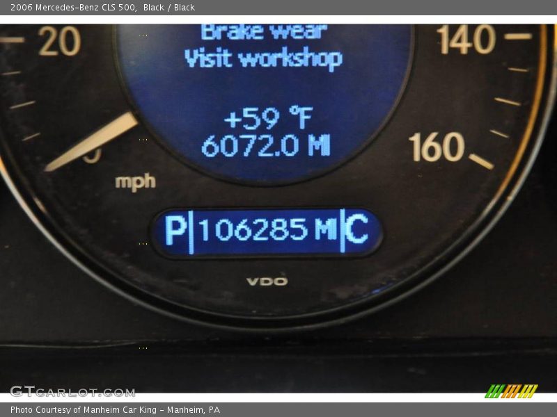 Black / Black 2006 Mercedes-Benz CLS 500