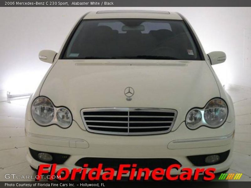 Alabaster White / Black 2006 Mercedes-Benz C 230 Sport
