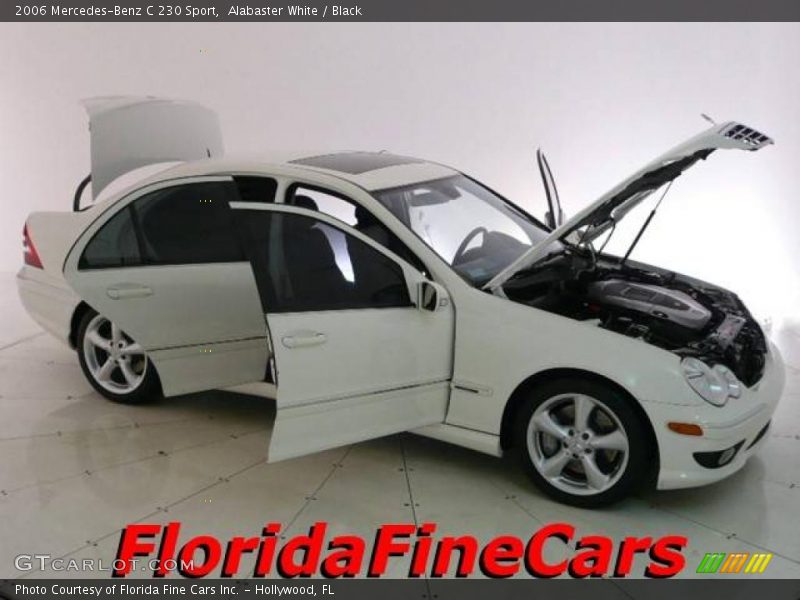 Alabaster White / Black 2006 Mercedes-Benz C 230 Sport