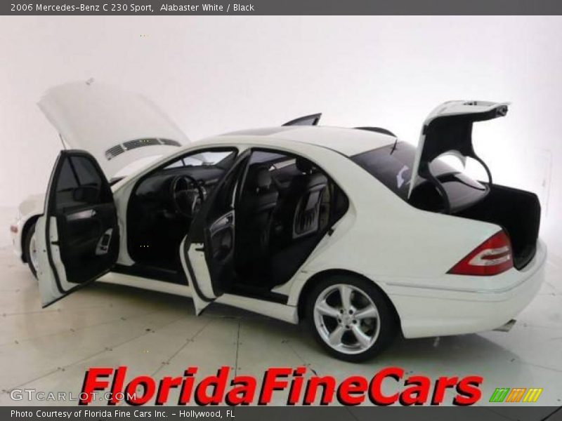 Alabaster White / Black 2006 Mercedes-Benz C 230 Sport