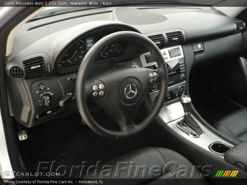 Alabaster White / Black 2006 Mercedes-Benz C 230 Sport