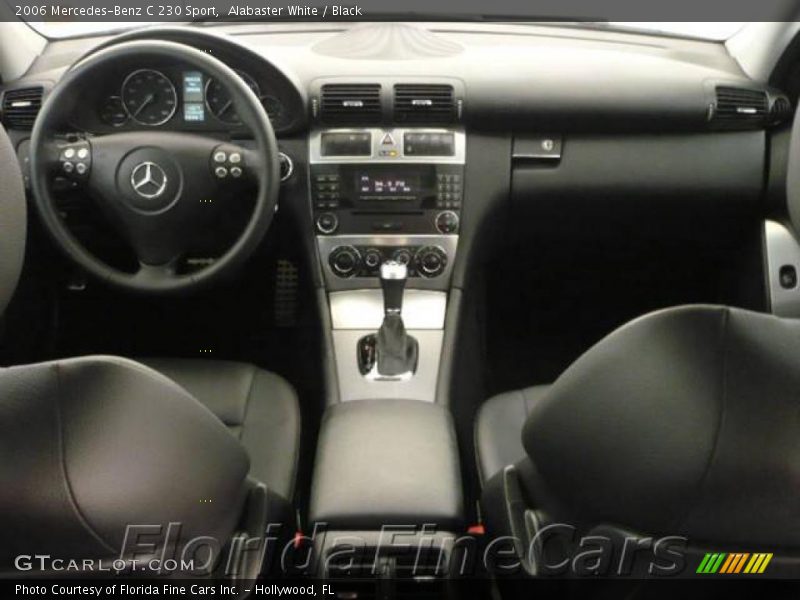 Alabaster White / Black 2006 Mercedes-Benz C 230 Sport