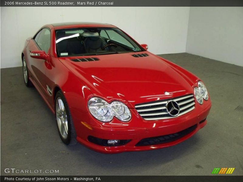 Mars Red / Charcoal 2006 Mercedes-Benz SL 500 Roadster