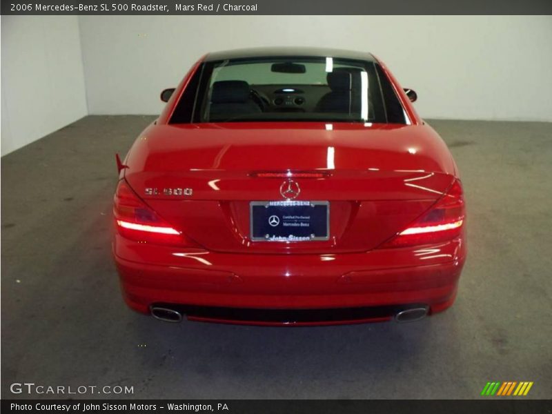 Mars Red / Charcoal 2006 Mercedes-Benz SL 500 Roadster