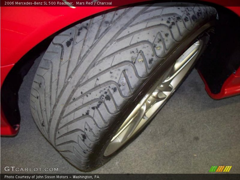Mars Red / Charcoal 2006 Mercedes-Benz SL 500 Roadster