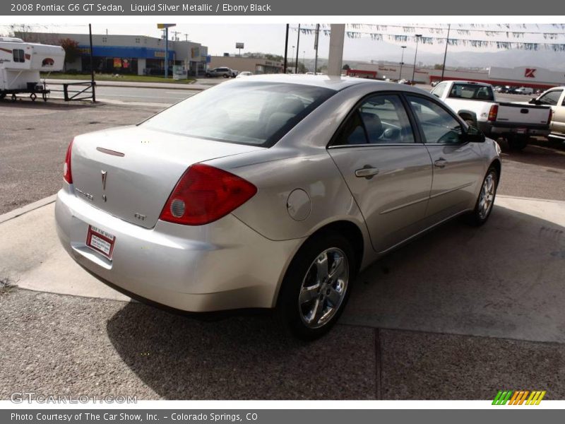 Liquid Silver Metallic / Ebony Black 2008 Pontiac G6 GT Sedan