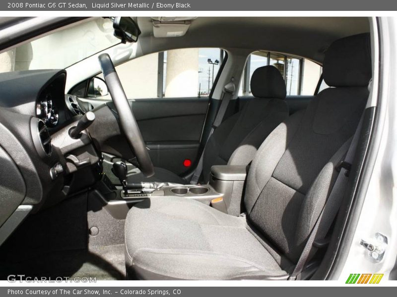 Liquid Silver Metallic / Ebony Black 2008 Pontiac G6 GT Sedan