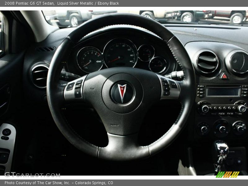 Liquid Silver Metallic / Ebony Black 2008 Pontiac G6 GT Sedan