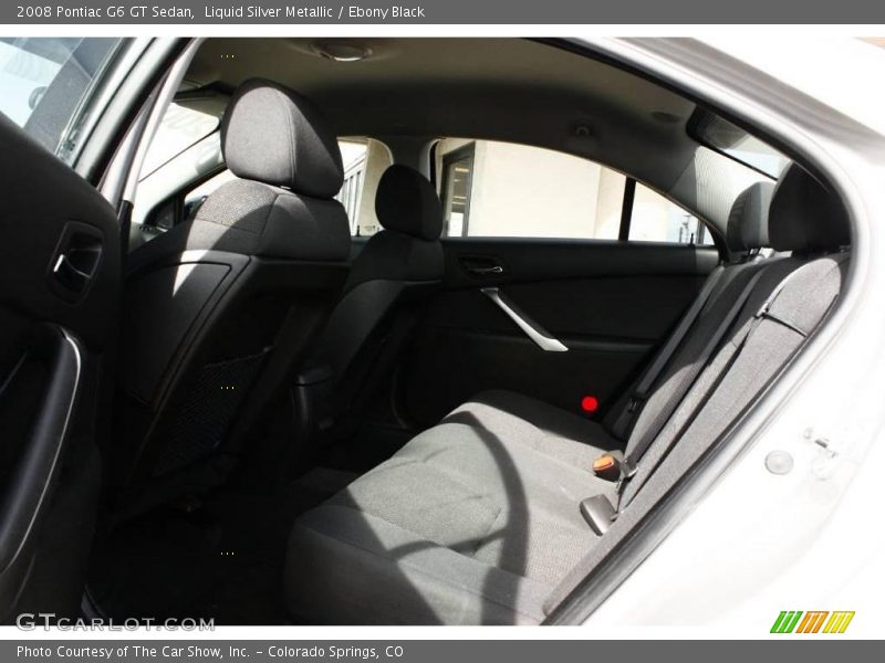 Liquid Silver Metallic / Ebony Black 2008 Pontiac G6 GT Sedan