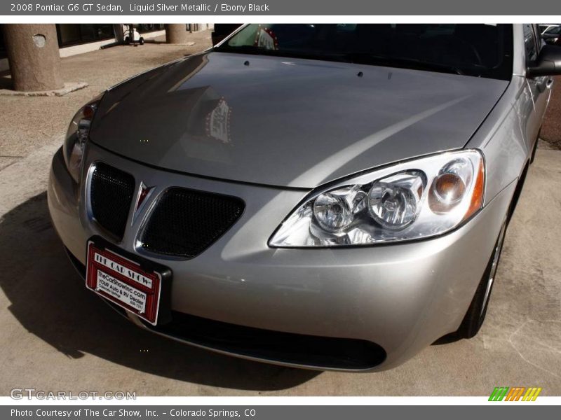 Liquid Silver Metallic / Ebony Black 2008 Pontiac G6 GT Sedan