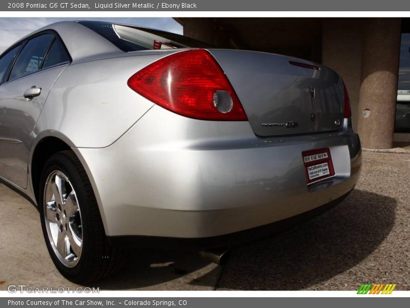 Liquid Silver Metallic / Ebony Black 2008 Pontiac G6 GT Sedan
