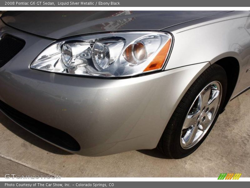 Liquid Silver Metallic / Ebony Black 2008 Pontiac G6 GT Sedan