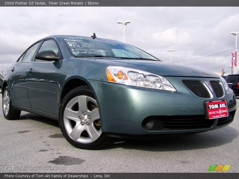 Silver Green Metallic / Ebony 2009 Pontiac G6 Sedan