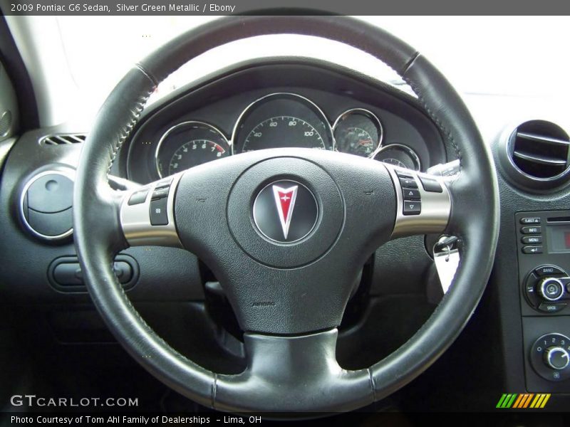 Silver Green Metallic / Ebony 2009 Pontiac G6 Sedan