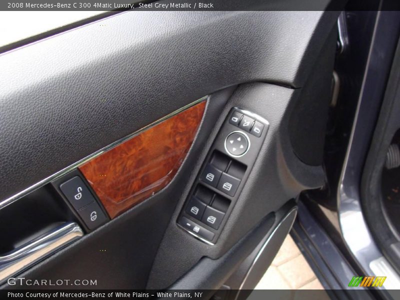 Steel Grey Metallic / Black 2008 Mercedes-Benz C 300 4Matic Luxury