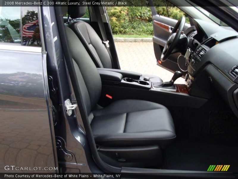 Steel Grey Metallic / Black 2008 Mercedes-Benz C 300 4Matic Luxury