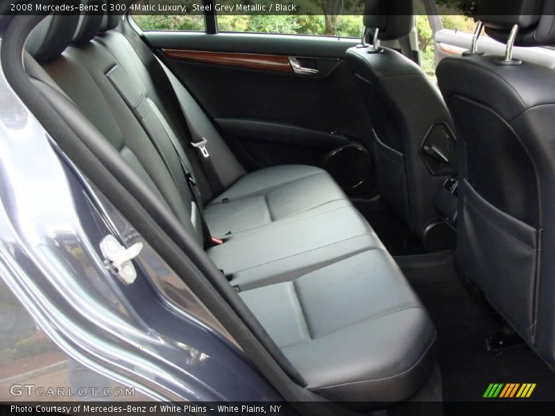 Steel Grey Metallic / Black 2008 Mercedes-Benz C 300 4Matic Luxury