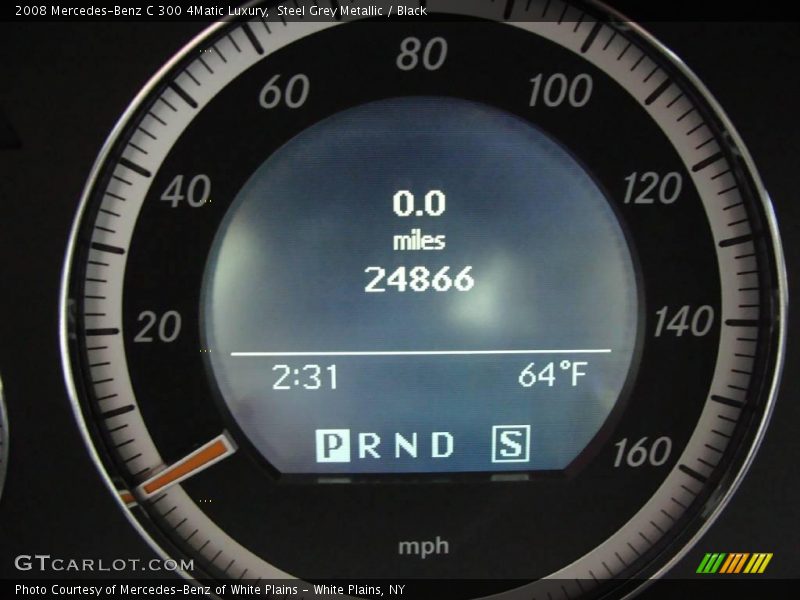 Steel Grey Metallic / Black 2008 Mercedes-Benz C 300 4Matic Luxury
