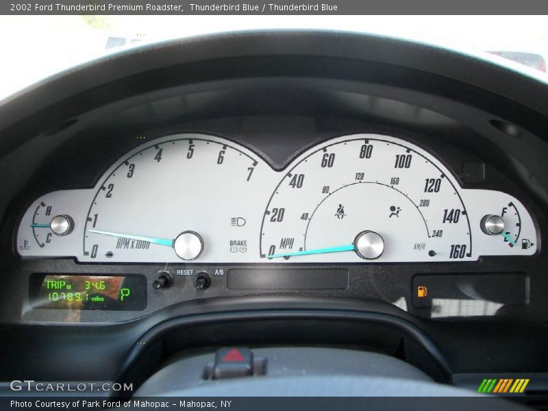 Thunderbird Blue / Thunderbird Blue 2002 Ford Thunderbird Premium Roadster