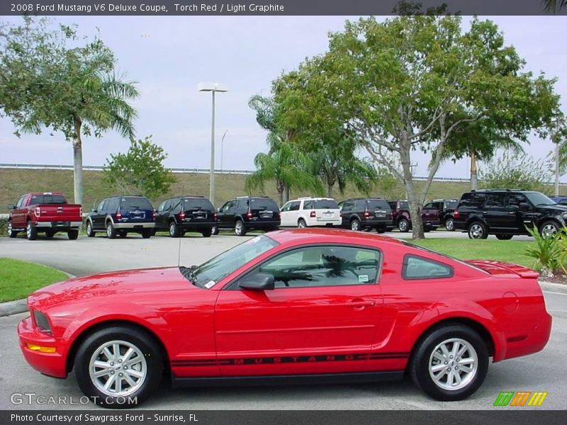 Torch Red / Light Graphite 2008 Ford Mustang V6 Deluxe Coupe