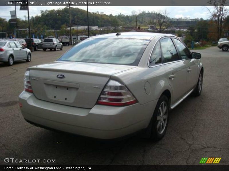 Light Sage Metallic / Medium Light Stone 2008 Ford Taurus SEL
